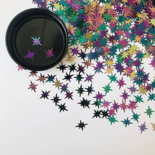 10 Grams/Pack - Changeable Polaris Exploding Star Shape Glitter - Festival Rave Beauty Makeup Face Body Nail Art Decoration WF1801