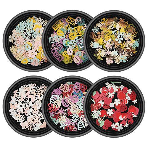 24 Grids Dried Flowers Nail Art Accessories, 24 Different Colorful Life Nail Flower Stickers for DIY Crafts Nails Decorations, Nail Salon Nail Decals Nail Design for Nail Treatment Resin Jewelry