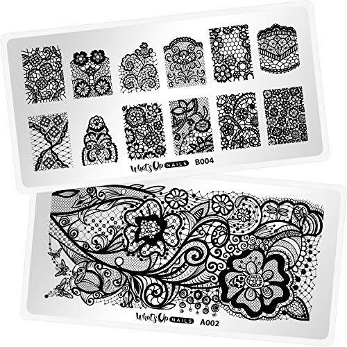 Whats Up Nails - B004 Seductive Lace Stamping Plate for Nail Art Design