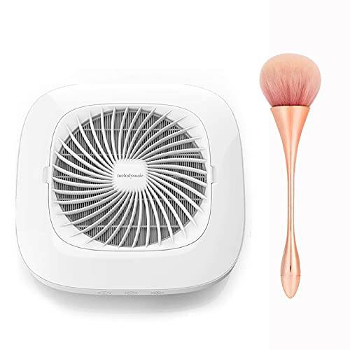 MelodySusie Nail Dust Collector with Nail Art Dust Remover Brush
