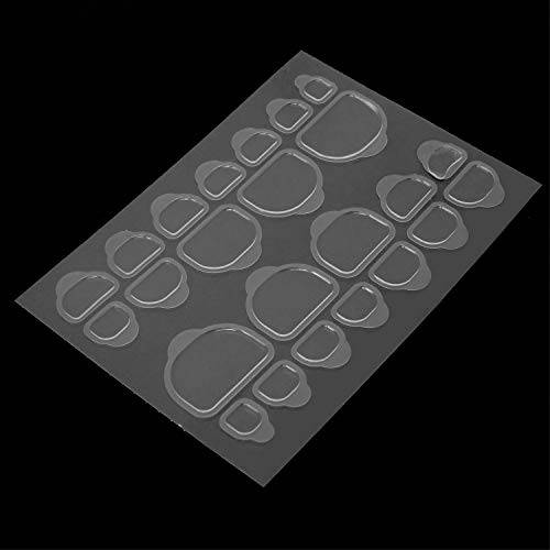 Honbay 10 Sheets (240PCS) Transparent Double Sided Nail Glue Stickers Nail Adhesive Tabs Adhesive Fake False Nails Tips for Manicure