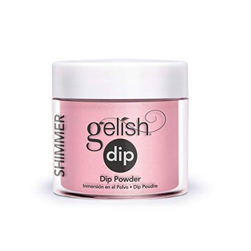 Gelish Light Elegant Dip Powder, Pink Nail Dip, Pink Dip Powder Colors, Pink Powder Dip For Nails, .8 ounce