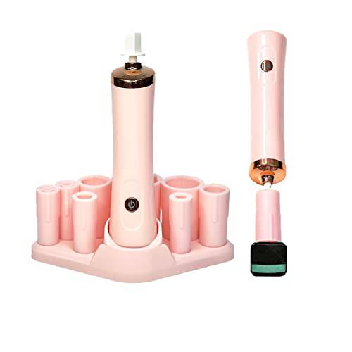 Electric Nail Lacquer Shaker with Base, Pink Glue Shaker for Eyelash Extensions, Eyelash Lacquer Shaker, Electric Shaker Saving Time Handsfree Tool Glue Nails Polish