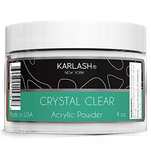 Karlash Professional Acrylic Powder Made in USA Crystal Clear 4 oz