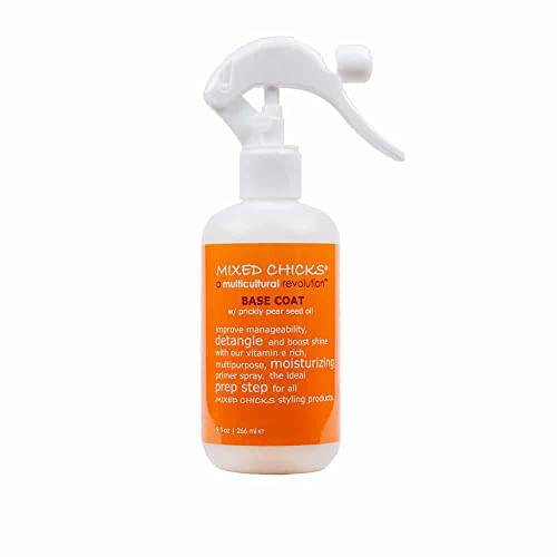 Mixed Chicks Base Coat w/ Prickly Pear Seed Oil for Hair Detangling & Shine, 9 fl. oz.