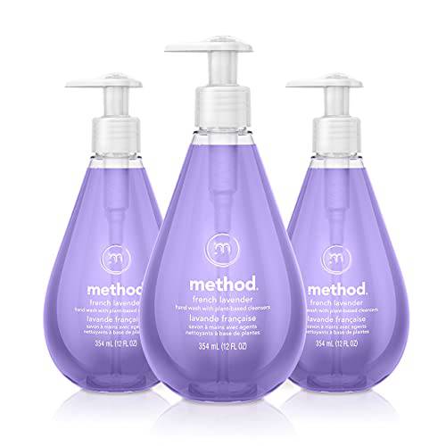 Method Gel Hand Wash, French Lavender, 12 oz, 3 pack, Packaging May Vary