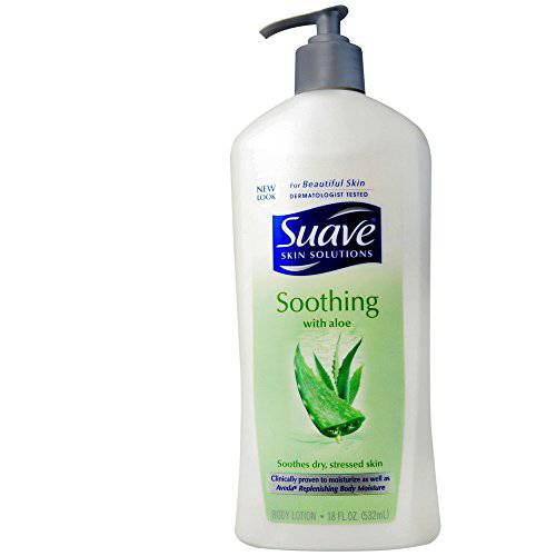 Suave Skin Lotion 18 Ounce Pump Soothing Aloe (532ml) (2 Pack)