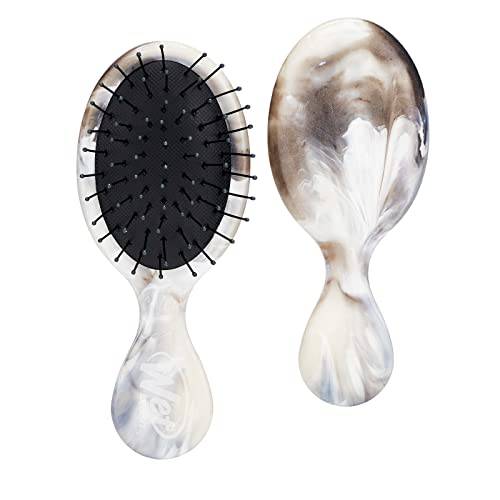 Wet Brush Squirt Detangler Hair Brushes - Gemstone, Smoky Quartz - Mini Detangling Brush with Ultra-Soft IntelliFlex Bristles Glide Through Tangles with Ease - Pain Free Comb