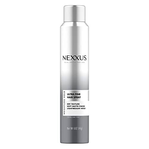 Nexxus Ultra Fine Hair Spray for lightweight hold Weightless Hold Dry Texture Finishing Hairspray 5 oz