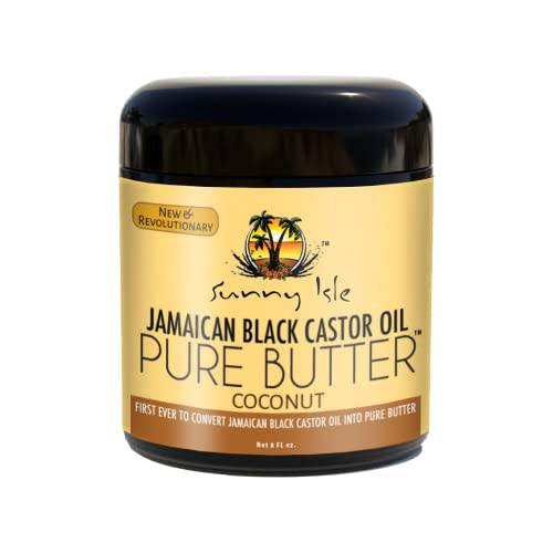 Sunny Isle Jamaican Black Castor Oil Pure Butter, Coconut/Brown, 8 Fluid Ounce