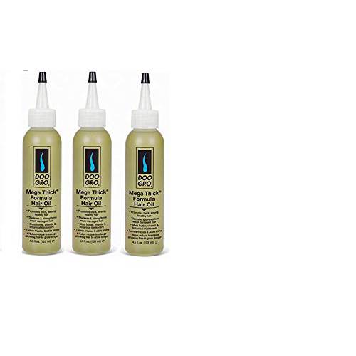 DOO GRO Mega Thick Hair Oil, 4.5 oz (3PCS) WITH SHEA BUTTER