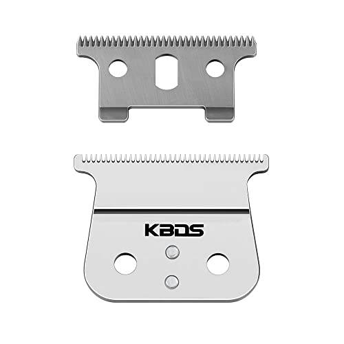 KBDS T Outliner Deep Tooth Blades for Andis T Outliner, Andis Gtx, T Outliner Replacement Blade Compatible with Andis Gtx Replacement Blades (Ceramic T Blade + Carbon Steel Blade)