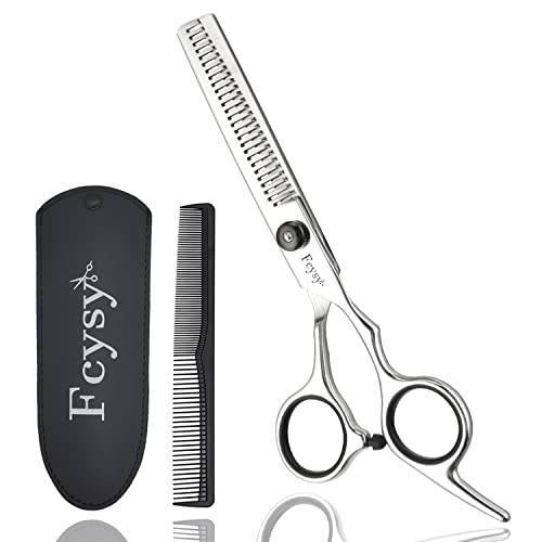 Thinning Shears for Hair Cutting, Fcysy 6 Inches Professional Hair Thinning Scissors Barber Texturizing Shears, Haircutting Blending Scissor Hair Thinner Layering Scissors with Comb for Dog Women Men