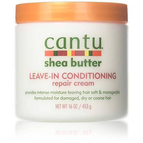 Cantu Shea Butter Leave-In Conditioner Repair Cream 16 Ounce (473ml) (3 Pack)