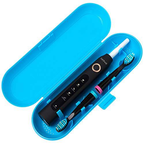 Nincha Plastic Electric Toothbrush Travel Case for Fairywill/TEETHEORY/Seago/Dnsly Series Sonic Electric Toothbrush, Blue