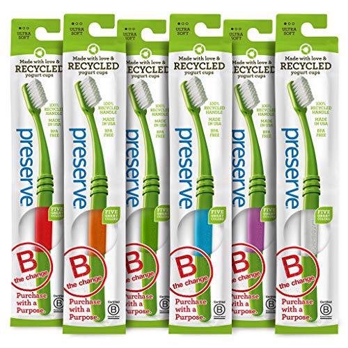 Preserve Toothbrush Ultra Soft (6 Pack)