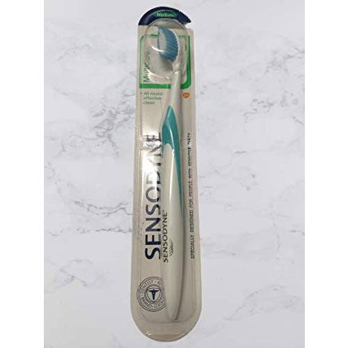 Sensodyne MultiCare Soft Toothbrush (Color May Vary) Newly Improved Design of Sensodyne Precision Soft Toothbrush