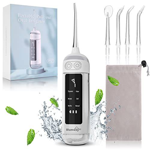Water Flosser for Teeth Cordless Water Cleaner,6 Modes Dental Oral Irrigator,Rechargeable Water Picks Dental Flosser Cordless,IPX7 Waterproof Long Battery Life Water Teeth Cleaner Pick