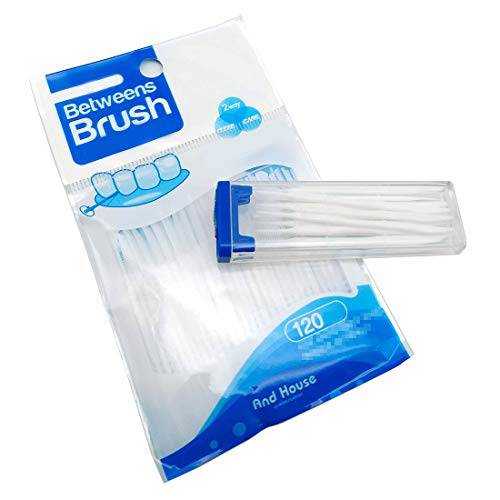 Portable Interdental Toothpicks, Tooth Stick Brush Dental Oral Care Clean Teeth Food Residue 18 Picks per Pack. 1-Packs, 120 refills(Total of 138 Picks)