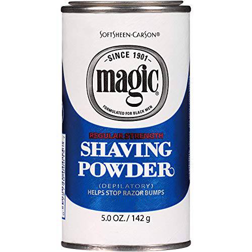 Soft Sheen Carson Magic Regular Strength Shaving Powder Blue 5Oz/142G by Magic