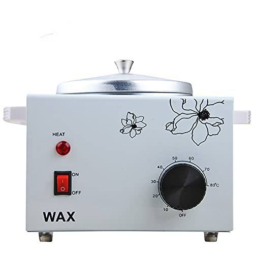 Single Pot Wax Warmer, Professional Electric Wax Heater Machine Facial Skin SPA Equipment with Adjustable Temperature Set