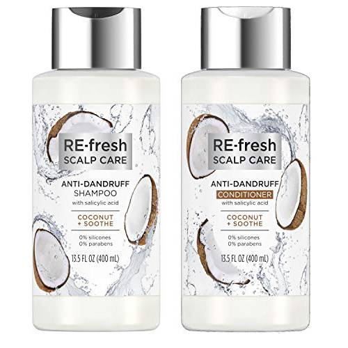 RE-fresh Scalp Care - Anti-Dandruff Shampoo and Conditioner Set - Coconut + Soothe