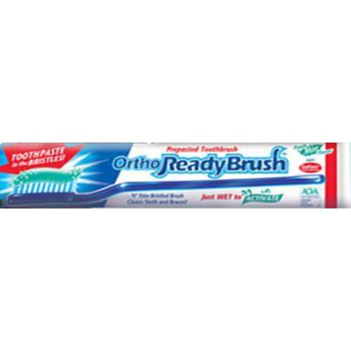 ReadyBrush Prepasted Toothbrushes, Fresh Mint Flavor - Bag of 10 toothbrushes