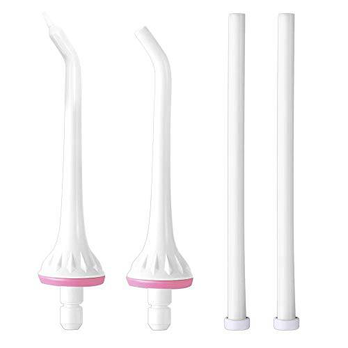 Replacement Jet Tips for FC159 Models Water Flossers, Vosaro Oral Irrigator Jet Tip and Replacement Reservoir Rubber Tube, Standard Size for Flossers Repalcement
