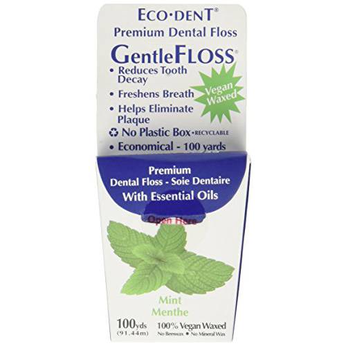 ECODENT Gentle Floss 100 Yd, 0.32 Ounce (Pack of 6)