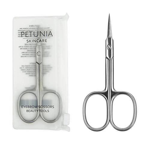 Stainless Steel Straight Beauty Scissors for Facial Hair, Manicure, Nail, Moustache, Eyebrow, Eyelash, Nose, Ear, Cuticle and Dry Skin Grooming Kit, Men and Women