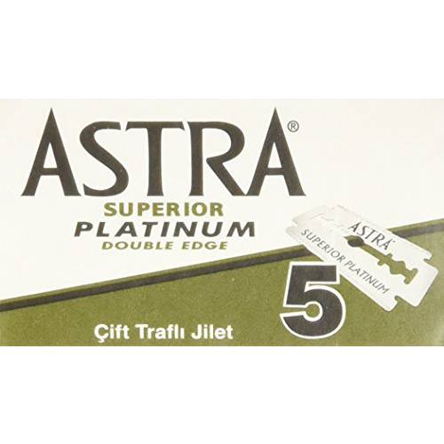 Astra Superior Platinum Double Edge Razor Blades - 30 Ct