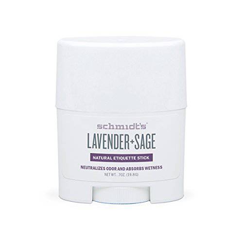Schmidt’s Lavender + Sage Natural Deodorant Stick Travel Size 0.7 oz / 19.8 g