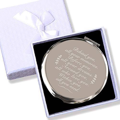 Coworker Leaving Gifts for Women Graduation Gifts for Her Travel Gifts for Women Farewell Gifts for Women Graduation Gifts for Her,Travel Mirror Silver