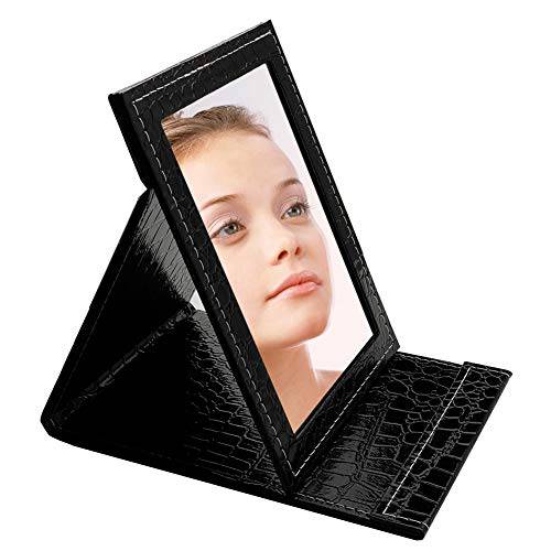 Desktop Mirror, Portable Folding Vanity Mirror, Tabletop Mirror with Stand for Cosmetics Personal Beauty, Makeup Mirror