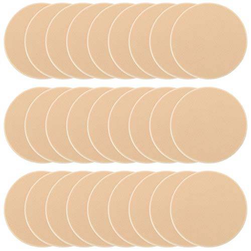 25 Pcs Women’s Round Soft Makeup Beauty Eye Face Foundation Blender Facial Smooth Powder Puff Cosmetics Blush Applicators Sponges Use for Dry and Wet