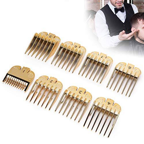 Hair Limit Comb Universal Set, 8 Sizes Guide Comb Set, Professional Premium Cutting Guides Coded Hair Limit Comb Clipper Guide Attachment Set