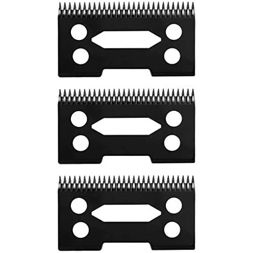 MAWAER 3 PCS Black PRO Hair Clipper Replacement Ceramic Blades fit Wahl Magic Clip Wahl Hair Clippers Moving Blades Senior Cordless Clipper Wahl Sterling Senior