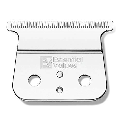 Essential Values Replacement Blades for Shaver – For Hair/Beard Trimmers, Slick Polished Finish | Made from the Finest Carbon Steel