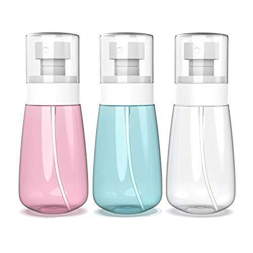 Darmire 3PCS Spray Bottle Travel Size, 2oz/60ml,Fine Mist Hair Sprayer,Refillable and Reusable Plastic Bottles
