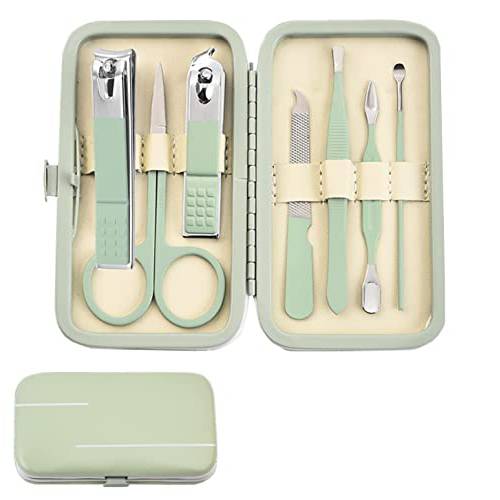 Manicure Set Business Gifts Handheld Sized, Nail Clippers Set Tools with Luxurious Manicure Set Professional Stainless Steel Travel Case 8 in 1 For Men Women Teens Parents Colleagues and Partners