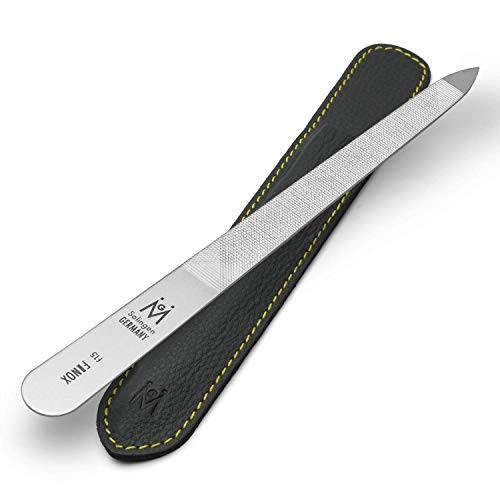 GERMANIKURE Triple Cut Metal Nail File, Double Sided FINOX Stainless Steel, Ethically Made in Solingen Germany
