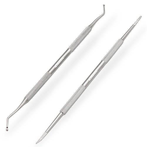 ZIZZON Ingrown Toenail File and Lifter Double Sided Professional Grade