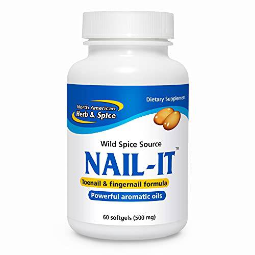North American Herb & Spice Nail-IT - 60 Softgels - Toenail & Fingernail Formula - Supports Healthy Nails & The Skin on Feet - Non-GMO - 60 Servings