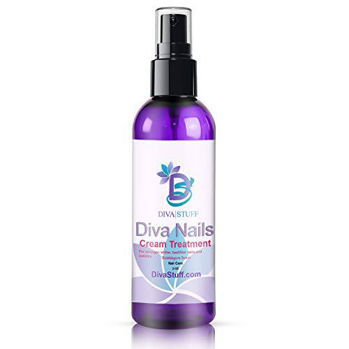 Diva Stuff Diva Nails Cream | For Stronger & Healthier Cuticles | No More Chips, Cracks & Splits | Made in the USA with Safe Ingredients | Blue Bubblegum Scent | 2 fl oz