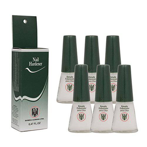 6 Bottles Quimica Alemana Nail Hardener Strengthener Polish Treatment 0.47 oz