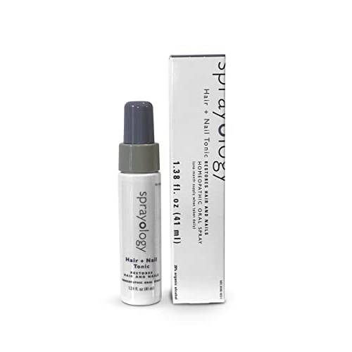 Sprayology Hair & Nail Tonic - Homeopathic Oral Spray for Healthy Hair and Nails - Natural Hair Growth Treatment (1.38 fl oz)
