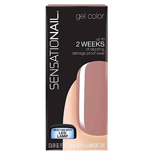 SensatioNail Nail Color Gel Polish, Macchiato 73000, 0.25 FL OZ / 39mL + Manicure Stick