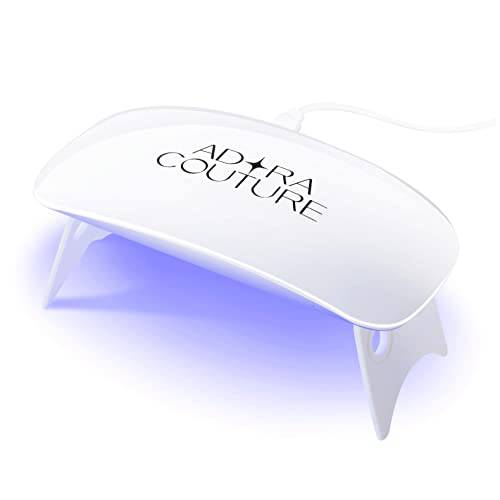 Gel Nail UV LED Light/ Adora Couture 6w Personal Nail Dryer Mini Gel Nail Lamp [White]