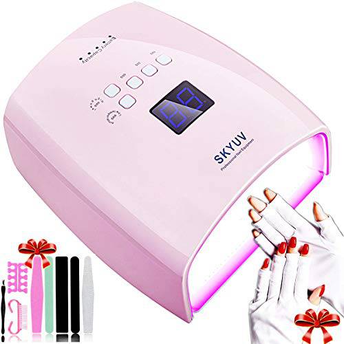 Upgraded SKYUV 48W Rechargeable Pro LED Gel Nail UV Light Wireless UV LED Nail Lamp Cordless Led Light Nail Dryer Curing Lamp for Nails