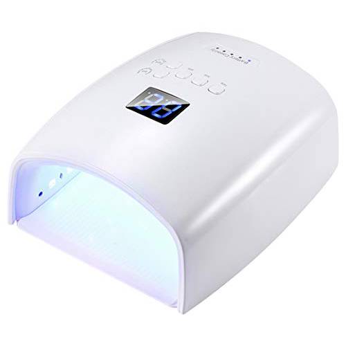 UV Nail Lamp Gel Nail Dryer 48W LED Nail Light with Sensor and Wireless Battery Chargeable Nail Polish Curing Lamp for Fingernail & Toenail Gels Based Polishes